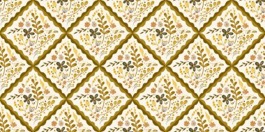 Güz Kış Şablonu Kapak, Bayrak ve Notlar için Arkaplan Çizimi. Sonbahar Estetik Arkaplanı. Bitki ve Çiçek Desenli Arkaplan. 