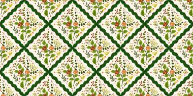 Güz Kış Şablonu Kapak, Bayrak ve Notlar için Arkaplan Çizimi. Sonbahar Estetik Arkaplanı. Bitki ve Çiçek Desenli Arkaplan. 