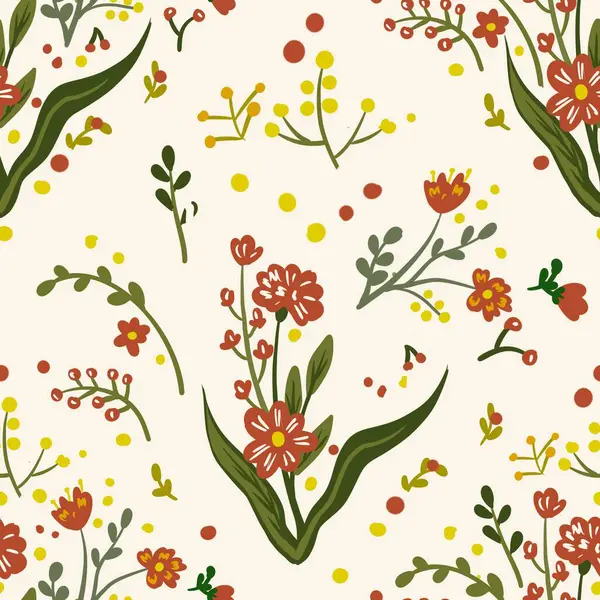 Güz Kış Şablonu Kapak, Bayrak ve Notlar için Arkaplan Çizimi. Sonbahar Estetik Arkaplanı. Bitki ve Çiçek Desenli Arkaplan. 