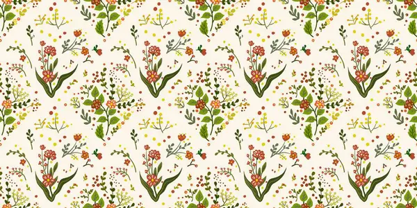 Güz Kış Şablonu Kapak, Bayrak ve Notlar için Arkaplan Çizimi. Sonbahar Estetik Arkaplanı. Bitki ve Çiçek Desenli Arkaplan. 