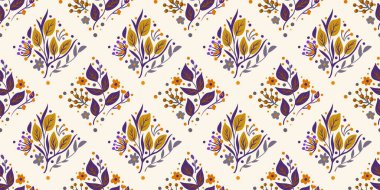 Güz Kış Şablonu Kapak, Bayrak ve Notlar için Arkaplan Çizimi. Sonbahar Estetik Arkaplanı. Bitki ve Çiçek Desenli Arkaplan. 