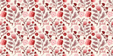 Güz Kış Şablonu Kapak, Bayrak ve Notlar için Arkaplan Çizimi. Sonbahar Estetik Arkaplanı. Bitki ve Çiçek Desenli Arkaplan. 