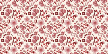 Güz Kış Şablonu Kapak, Bayrak ve Notlar için Arkaplan Çizimi. Sonbahar Estetik Arkaplanı. Bitki ve Çiçek Desenli Arkaplan. 