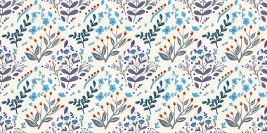 Güz Kış Şablonu Kapak, Bayrak ve Notlar için Arkaplan Çizimi. Sonbahar Estetik Arkaplanı. Bitki ve Çiçek Desenli Arkaplan. 