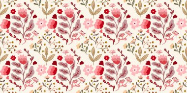 Güz Kış Şablonu Kapak, Bayrak ve Notlar için Arkaplan Çizimi. Sonbahar Estetik Arkaplanı. Bitki ve Çiçek Desenli Arkaplan. 