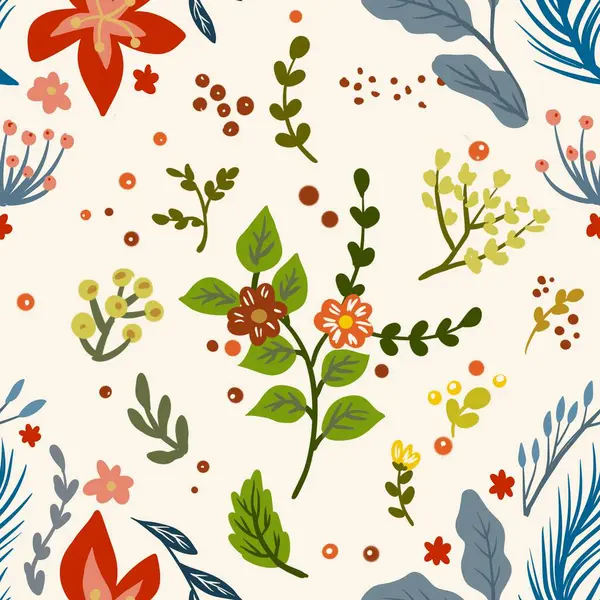 Güz Kış Şablonu Kapak, Bayrak ve Notlar için Arkaplan Çizimi. Sonbahar Estetik Arkaplanı. Bitki ve Çiçek Desenli Arkaplan. 