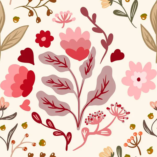 Güz Kış Şablonu Kapak, Bayrak ve Notlar için Arkaplan Çizimi. Sonbahar Estetik Arkaplanı. Bitki ve Çiçek Desenli Arkaplan. 