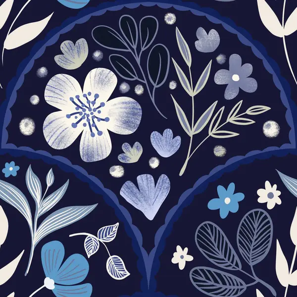 Güz Kış Şablonu Kapak, Bayrak ve Notlar için Arkaplan Çizimi. Sonbahar Estetik Arkaplanı. Bitki ve Çiçek Desenli Arkaplan. 