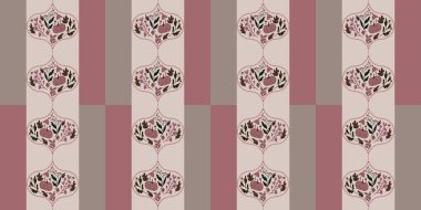 Güz Kış Şablonu Kapak, Bayrak ve Notlar için Arkaplan Çizimi. Sonbahar Estetik Arkaplanı. Bitki ve Çiçek Desenli Arkaplan. 