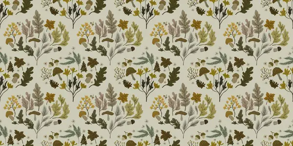 Güz Kış Şablonu Kapak, Bayrak ve Notlar için Arkaplan Çizimi. Sonbahar Estetik Arkaplanı. Bitki ve Çiçek Desenli Arkaplan. 