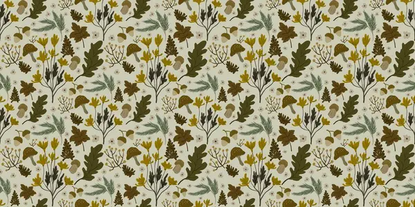 Güz Kış Şablonu Kapak, Bayrak ve Notlar için Arkaplan Çizimi. Sonbahar Estetik Arkaplanı. Bitki ve Çiçek Desenli Arkaplan. 