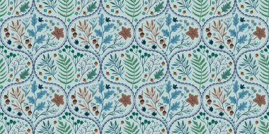 Güz Kış Şablonu Kapak, Bayrak ve Notlar için Arkaplan Çizimi. Sonbahar Estetik Arkaplanı. Bitki ve Çiçek Desenli Arkaplan. 