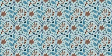 Güz Kış Şablonu Kapak, Bayrak ve Notlar için Arkaplan Çizimi. Sonbahar Estetik Arkaplanı. Bitki ve Çiçek Desenli Arkaplan. 