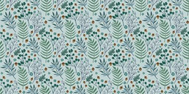 Güz Kış Şablonu Kapak, Bayrak ve Notlar için Arkaplan Çizimi. Sonbahar Estetik Arkaplanı. Bitki ve Çiçek Desenli Arkaplan. 