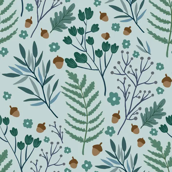 Güz Kış Şablonu Kapak, Bayrak ve Notlar için Arkaplan Çizimi. Sonbahar Estetik Arkaplanı. Bitki ve Çiçek Desenli Arkaplan. 