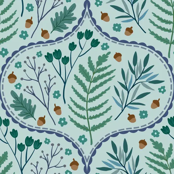 Güz Kış Şablonu Kapak, Bayrak ve Notlar için Arkaplan Çizimi. Sonbahar Estetik Arkaplanı. Bitki ve Çiçek Desenli Arkaplan. 