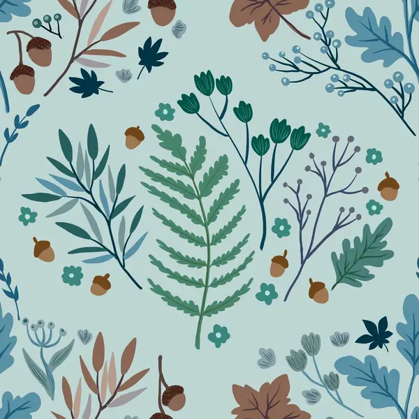 Güz Kış Şablonu Kapak, Bayrak ve Notlar için Arkaplan Çizimi. Sonbahar Estetik Arkaplanı. Bitki ve Çiçek Desenli Arkaplan. 