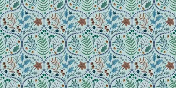 Güz Kış Şablonu Kapak, Bayrak ve Notlar için Arkaplan Çizimi. Sonbahar Estetik Arkaplanı. Bitki ve Çiçek Desenli Arkaplan. 