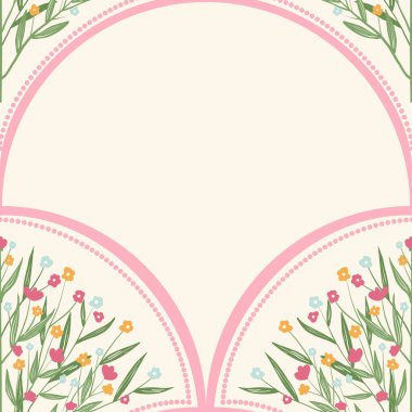 Kapak, Bayrak ve Notlar için Doğa Örnekleri Arka plan İllüstrasyonu. Sonbahar Estetik Arkaplanı. Bitki ve Çiçek Desenli Arkaplan.