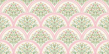 Kapak, Bayrak ve Notlar için Doğa Örnekleri Arka plan İllüstrasyonu. Sonbahar Estetik Arkaplanı. Bitki ve Çiçek Desenli Arkaplan.