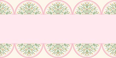 Kapak, Bayrak ve Notlar için Doğa Örnekleri Arka plan İllüstrasyonu. Sonbahar Estetik Arkaplanı. Bitki ve Çiçek Desenli Arkaplan.