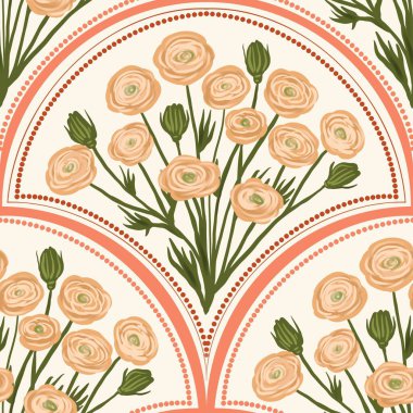 Kapak, Bayrak ve Notlar için Doğa Örnekleri Arka plan İllüstrasyonu. Sonbahar Estetik Arkaplanı. Bitki ve Çiçek Desenli Arkaplan.