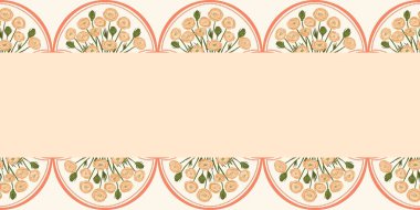 Kapak, Bayrak ve Notlar için Doğa Örnekleri Arka plan İllüstrasyonu. Sonbahar Estetik Arkaplanı. Bitki ve Çiçek Desenli Arkaplan.