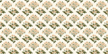 Kapak, Bayrak ve Notlar için Doğa Örnekleri Arka plan İllüstrasyonu. Sonbahar Estetik Arkaplanı. Bitki ve Çiçek Desenli Arkaplan.