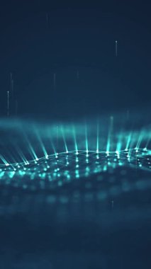 Teknoloji dijital dalga arkaplan kavramı Soyut Arkaplan Renkli Grafikler