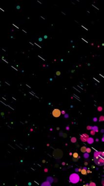 4K Renksiz Geometrik Desenler (Döngü) Soyut Arkaplan Renkli Grafikleri