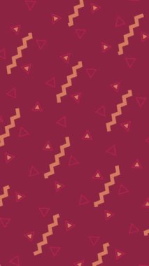 Renkli dikişsiz geometrik şekiller arka plan - komik çizgi film Soyut Arkaplan Renkli Grafikler