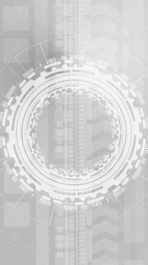 Gri fütüristik teknoloji arka plan animasyonu