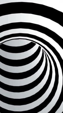 Arkaplan Siyah ve Beyaz soyut tünel döngüsü