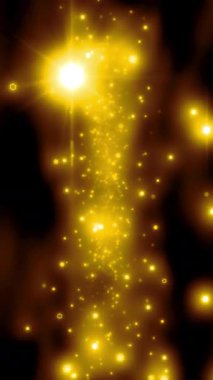 Dış uzay arkaplanındaki parçacık