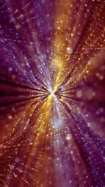 Bir sürü hızlı uçan parçacık morumsu döngü arkaplanı