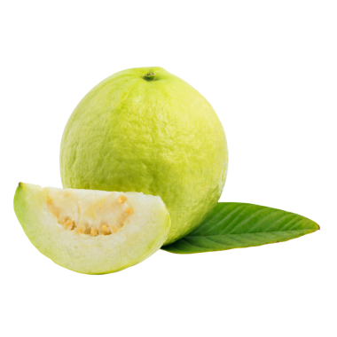 Guava meyvesi izole edilmiş şeffaf arkaplan