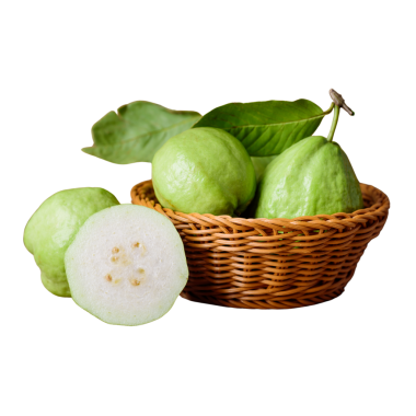 Guava meyvesi izole edilmiş şeffaf arkaplan