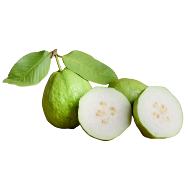 Guava meyvesi izole edilmiş şeffaf arkaplan