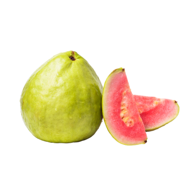 Guava meyvesi izole edilmiş şeffaf arkaplan