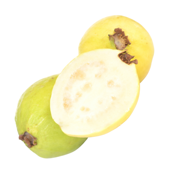 Guava meyvesi izole edilmiş şeffaf arkaplan