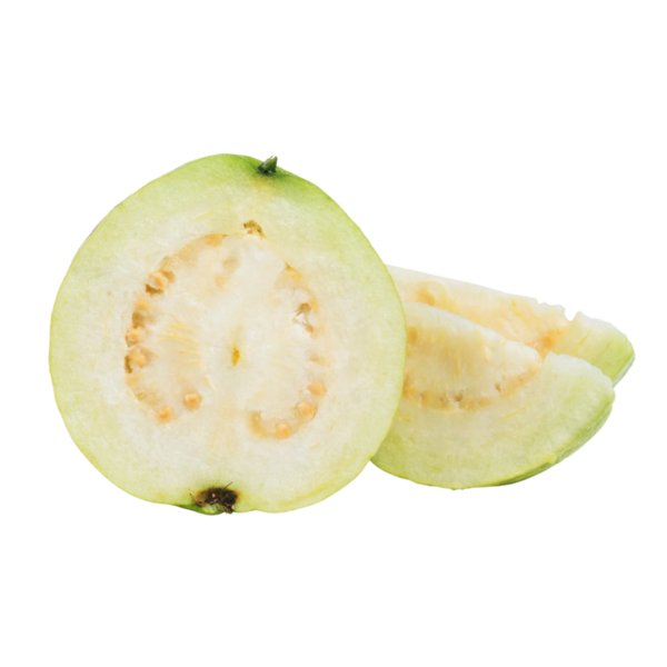 Guava meyvesi izole edilmiş şeffaf arkaplan