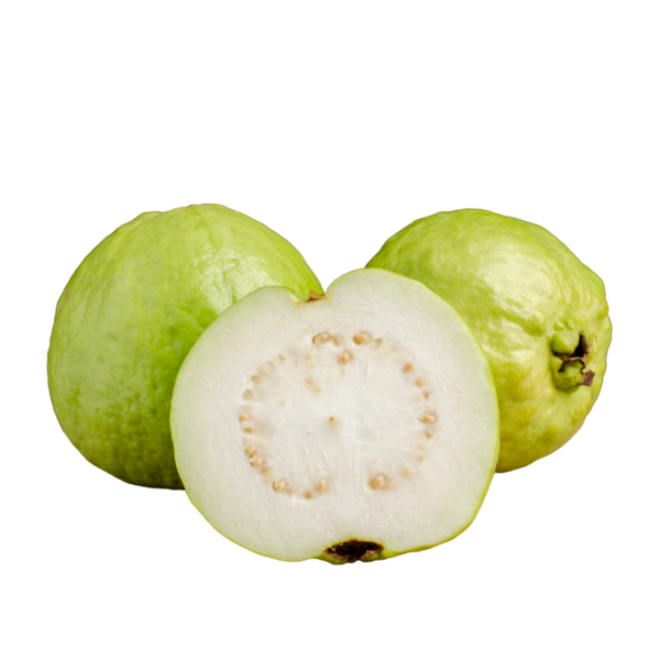 Guava meyvesi izole edilmiş şeffaf arkaplan