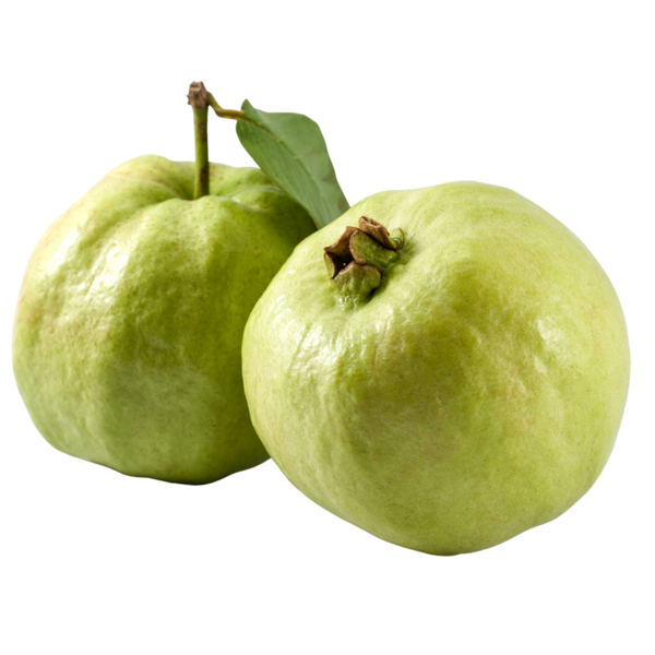 Guava meyvesi izole edilmiş şeffaf arkaplan