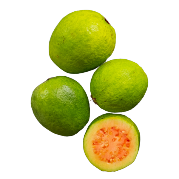 Guava meyvesi izole edilmiş şeffaf arkaplan