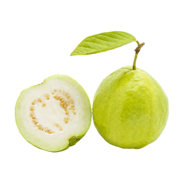 Guava meyvesi izole edilmiş şeffaf arkaplan