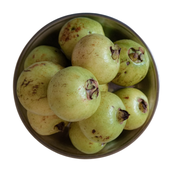 Guava meyvesi izole edilmiş şeffaf arkaplan