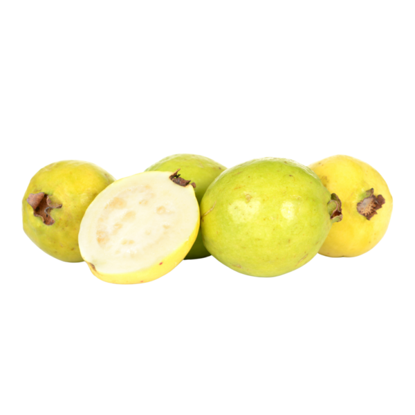 Guava meyvesi izole edilmiş şeffaf arkaplan