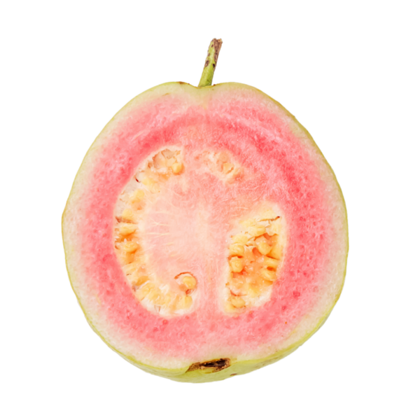 Guava meyvesi izole edilmiş şeffaf arkaplan