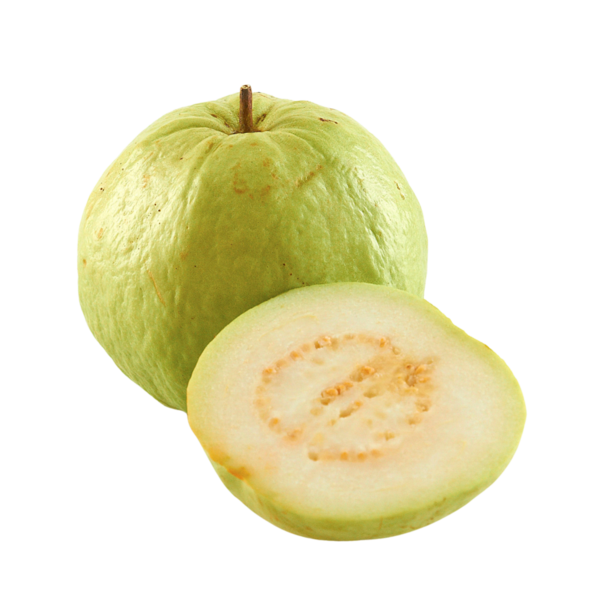 Guava meyvesi izole edilmiş şeffaf arkaplan