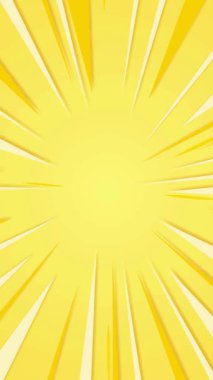 Sarı ve Turuncu Işınlar Canlandırılmış Arkaplan